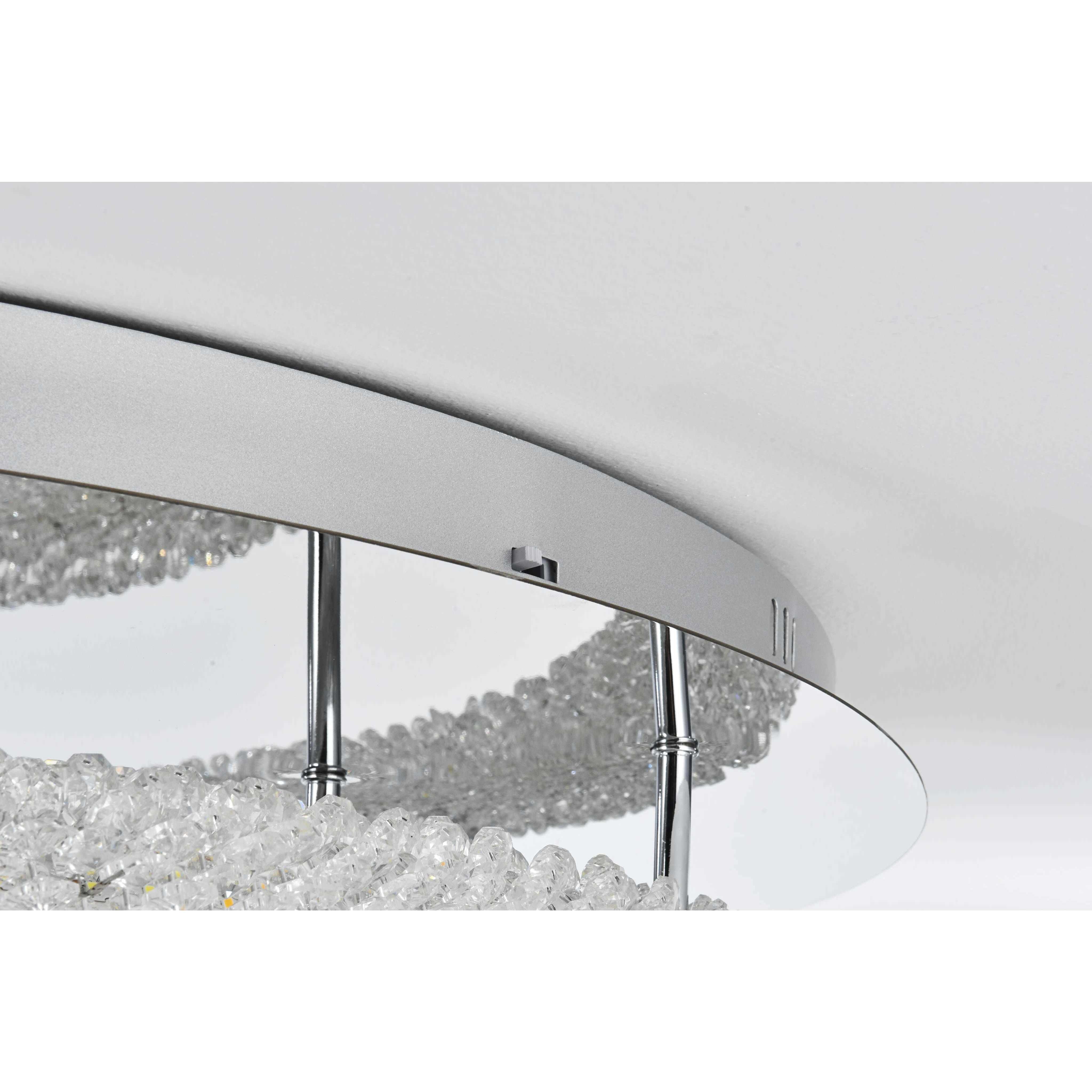 Bowen 2 Light 33.5 inch Chrome Flush Mount Ceiling Light