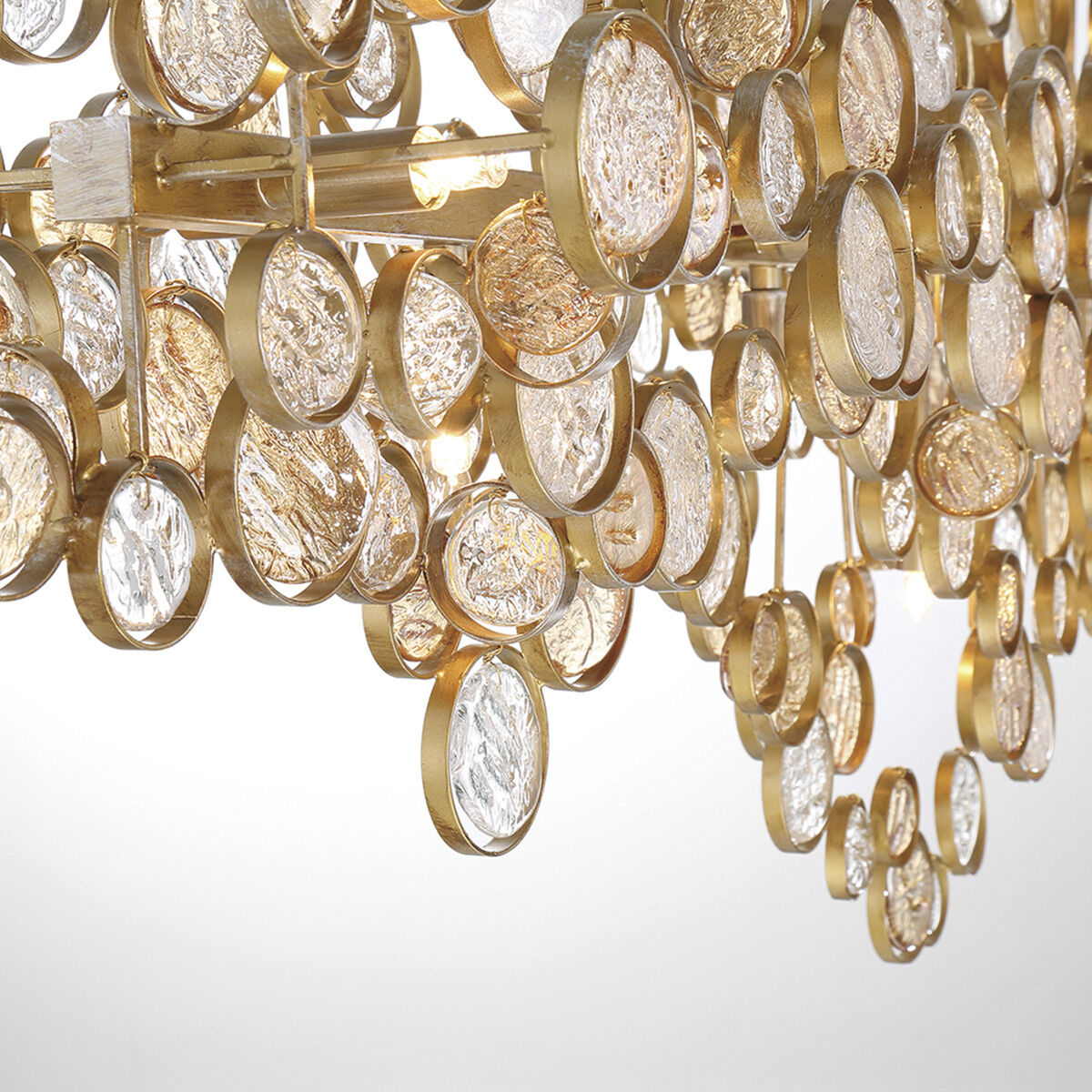 Trento Linear Chandelier Ceiling Light in Gold
