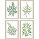 Florals Collection Green Framed Art