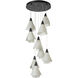 Mobius 9 Light 20.8 inch Black Pendant Ceiling Light, Standard Pipe