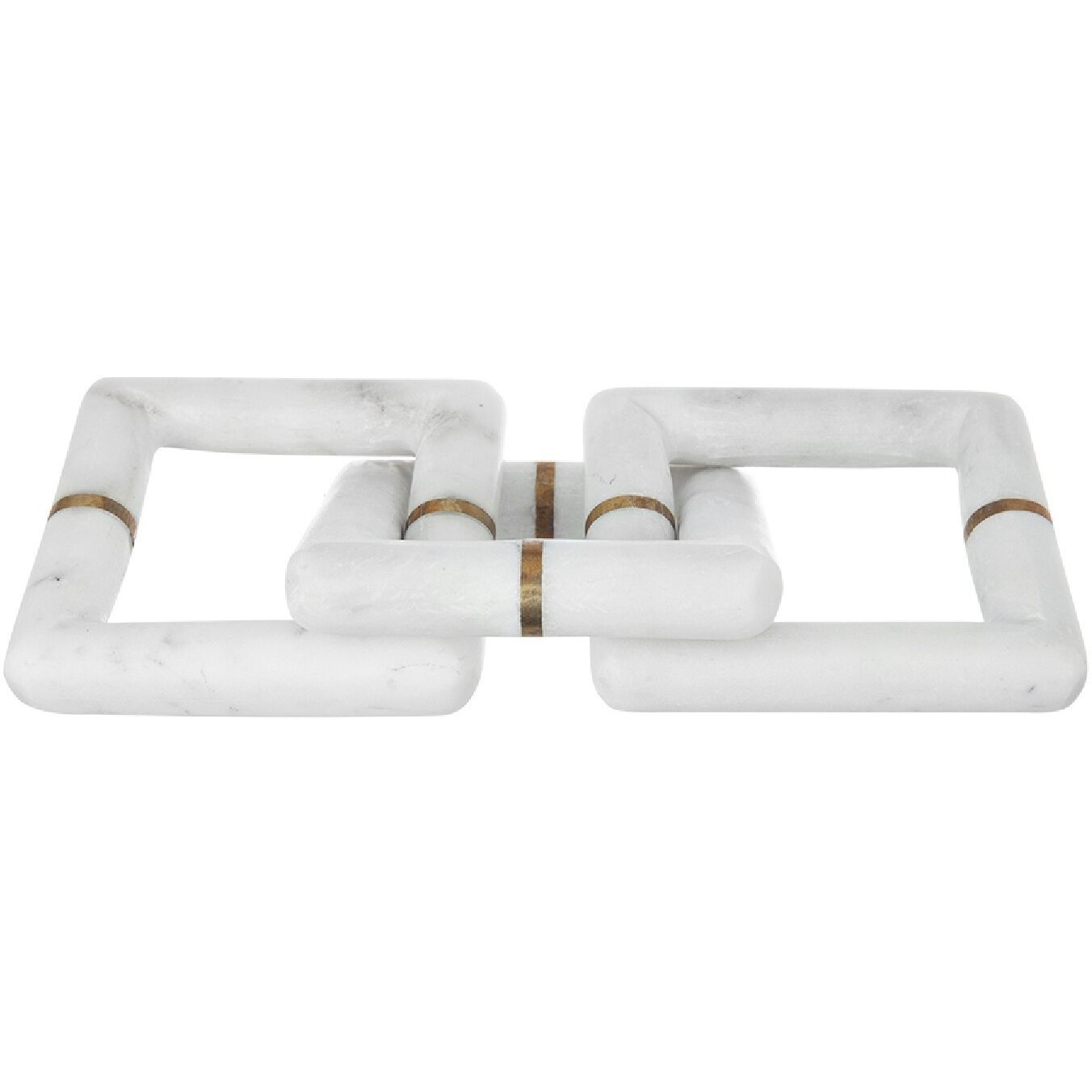 Anita White/Gold Marble Chain