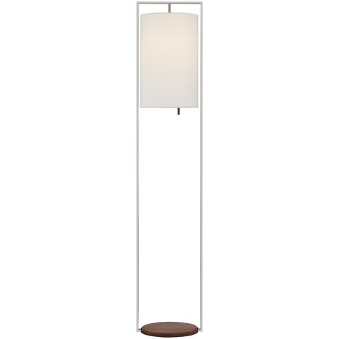 Ray Booth Zenz 58 inch 15.00 watt Polished Nickel and Walnut Floor Lamp Portable Light, Medium