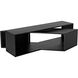 Keweco 73 X 58 inch Matte Black Coffee Table