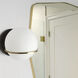 Sofia 1 Light 6 inch Matte Black with Aged Brass Decorative Wall Sconce Wall Light in Matte Black and Aged Brass