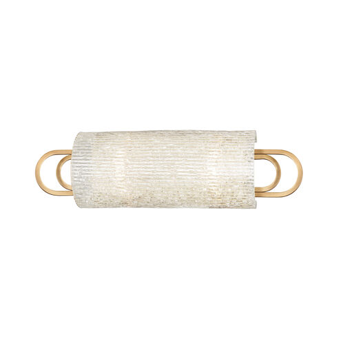 Buckley 2 Light 18 inch Aged Brass Bath Bracket Wall Light