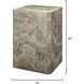 Vale 22 X 14 inch Sand Grey Side Table, Inline