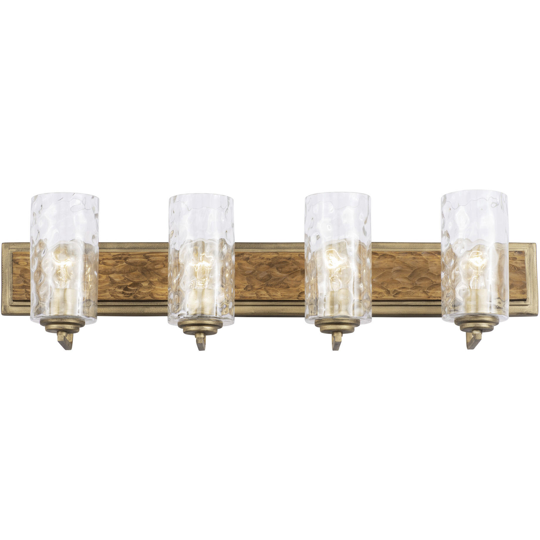 Hammer Time 4 Light 33 inch Havana Gold/Cinnamon Bath Vanity Wall Light