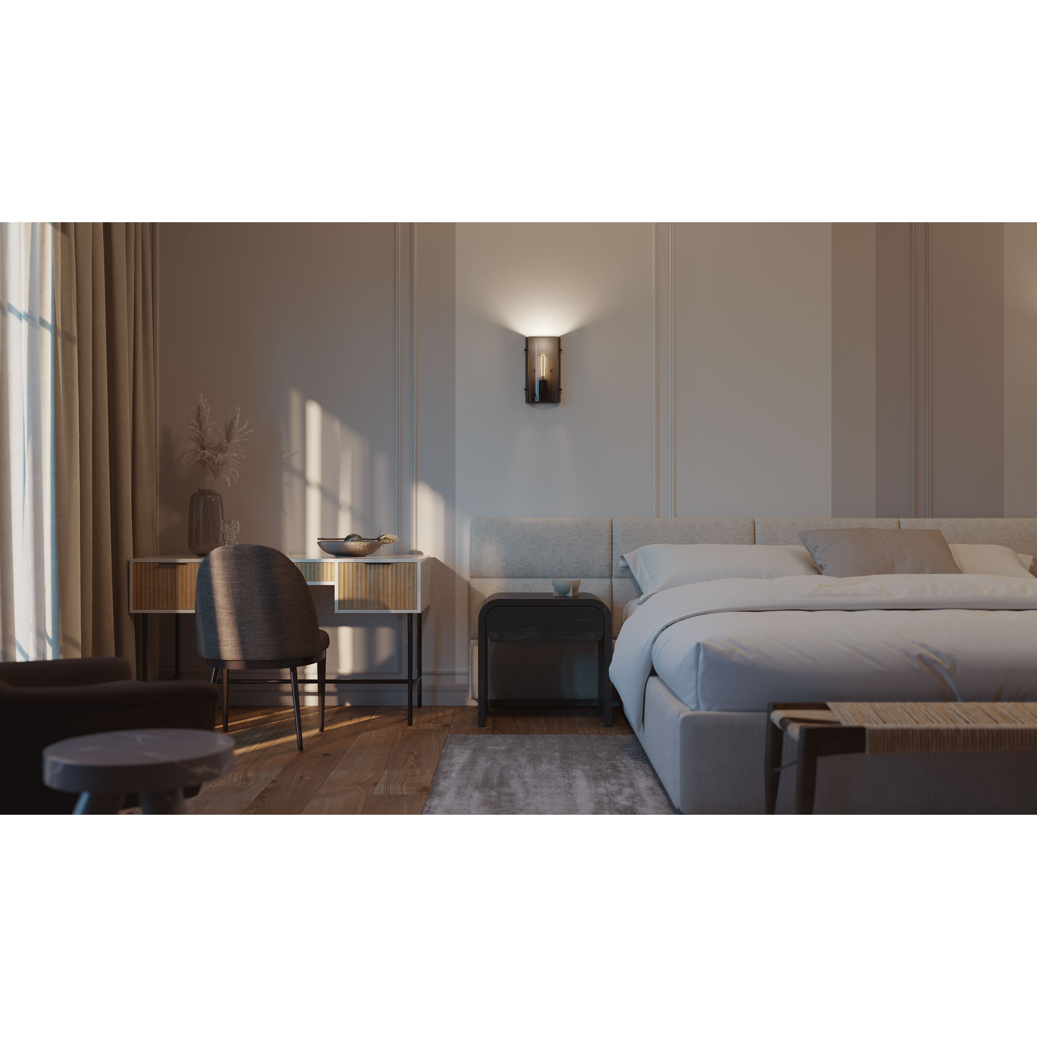 Dana 1 Light 7 inch Black Sconce Wall Light