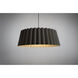 Renata 31.5 inch Ebony Pendant Ceiling Light in Ebony/Ash, 32 in, WEP Collection
