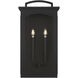 C&M by Chapman & Myers Modesto 2 Light 24.13 inch Textured Black Outdoor Wall Lantern