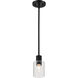 Clarksville 4 inch Matte Black Pendant Ceiling Light