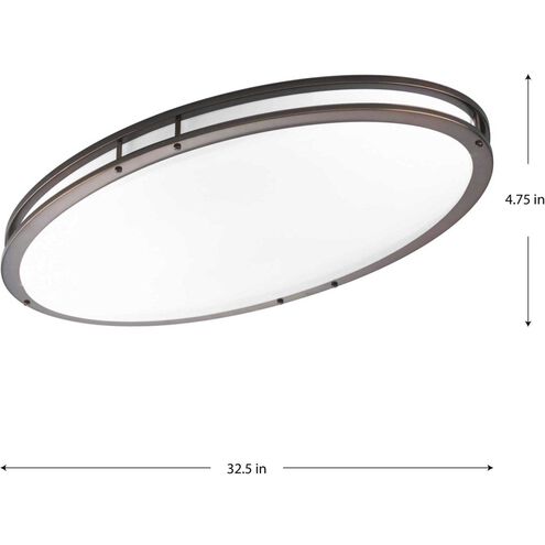 LED CTC COMM LED 18 inch Urban Bronze Flush Mount Ceiling Light, Progress LED