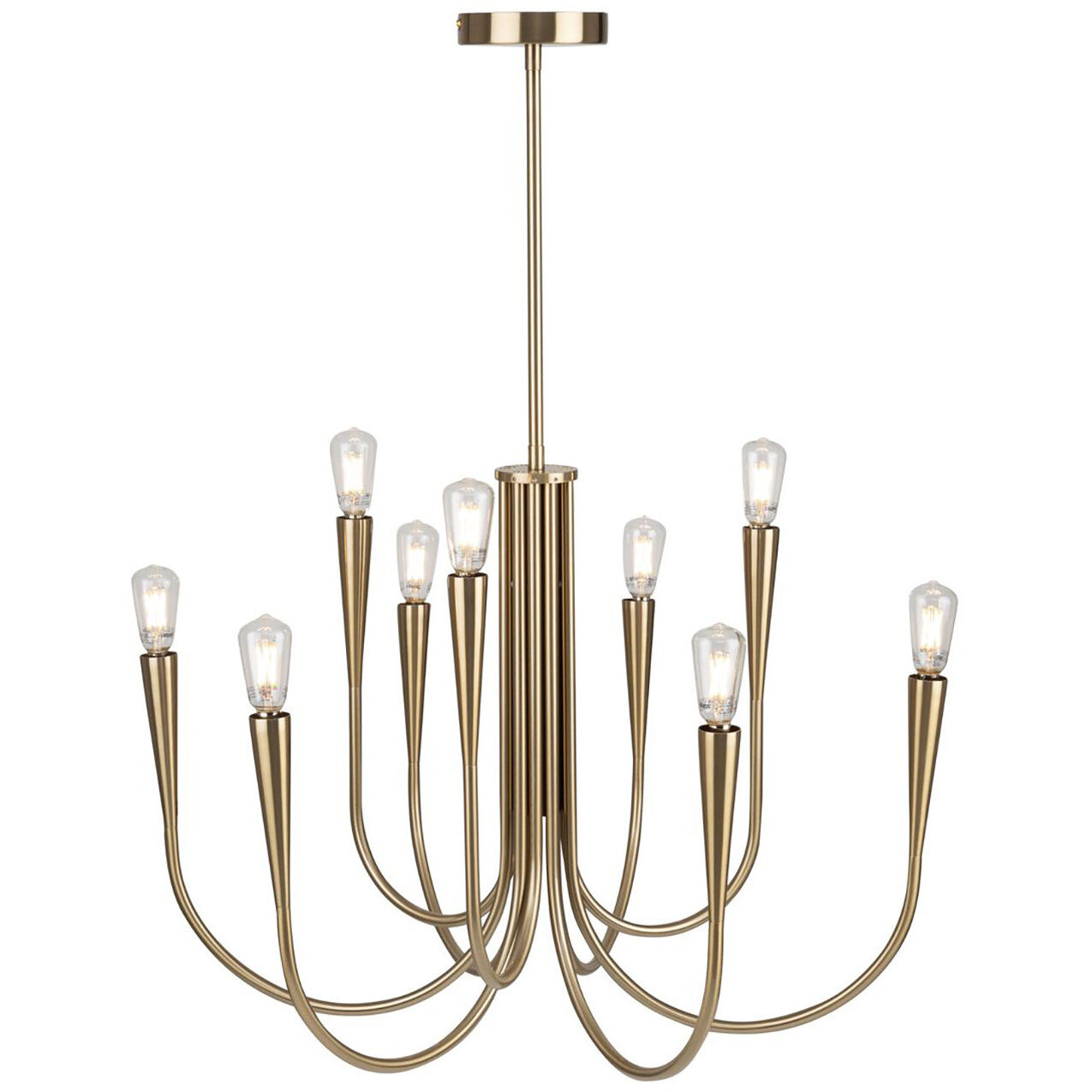 Bronte LED 25.25 inch Brass Chandelier Ceiling Light