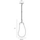 Liquid LED 11 inch Satin Black Pendant Ceiling Light in Poured White Glass