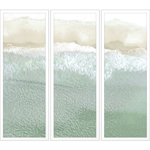 Waterside Turquoise and Beige and Multi and Neutral Framed Art