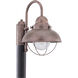 Sebring 1 Light 15.75 inch Weathered Copper Outdoor Post Lantern