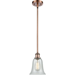 Ballston Hanover LED 6 inch Antique Copper Pendant Ceiling Light in Fishnet Glass, Ballston