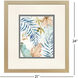 Tropic Leaves Blue and Green and Rust and Turquoise Framed Art, Propac