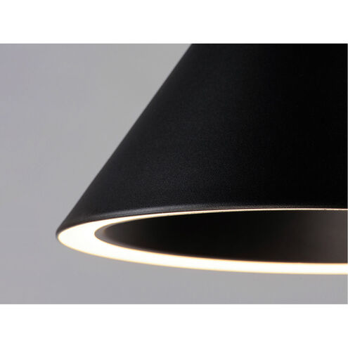 Abyss LED 15.75 inch Black Single Pendant Ceiling Light