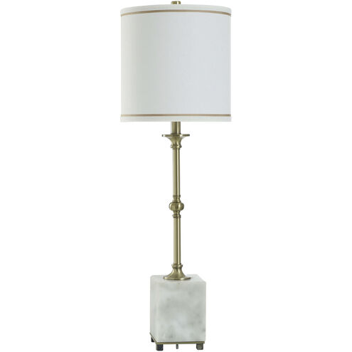 Cameron 34.25 inch 100.00 watt Gold and Marble Table Lamp Portable Light