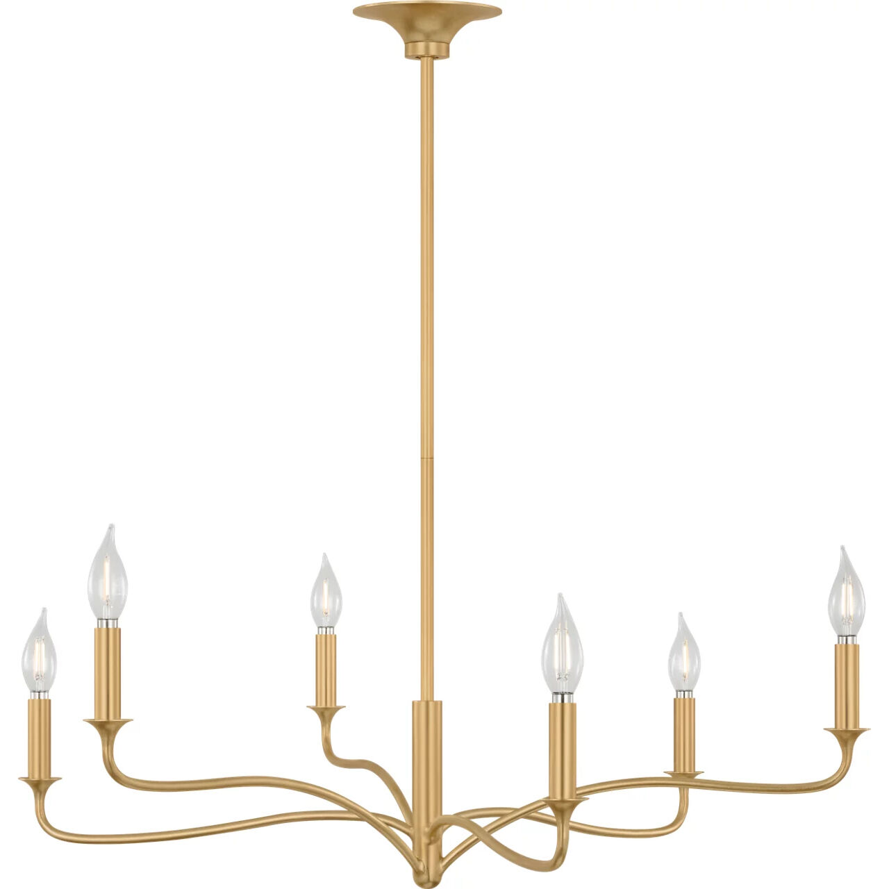 Alexa Hampton Chatsworth 6 Light 32 inch Gild Chandelier Ceiling Light