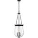 Boliver 3 Light 14.13 inch Matte Black Pendant Ceiling Light