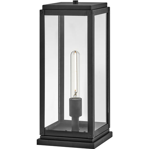 Estate Series Max 1 Light 17 inch Black Outdoor Pier Mount