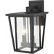 Seoul 2 Light 14.75 inch Black Outdoor Wall Light