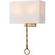 Shannon Sconce Wall Light in Warm Brass