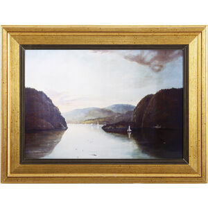 The Hudson Highlands Gold/Multicolor Wall Art