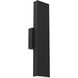 PinPoint Linear LED 4.5 inch Black ADA Sconce Wall Light, Up and Down