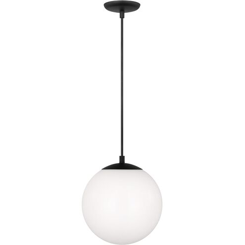 Leo - Hanging Globe 1 Light 10 inch Midnight Black Pendant Ceiling Light