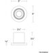 Squat LED 3.5 inch Black Outdoor Flush Mount