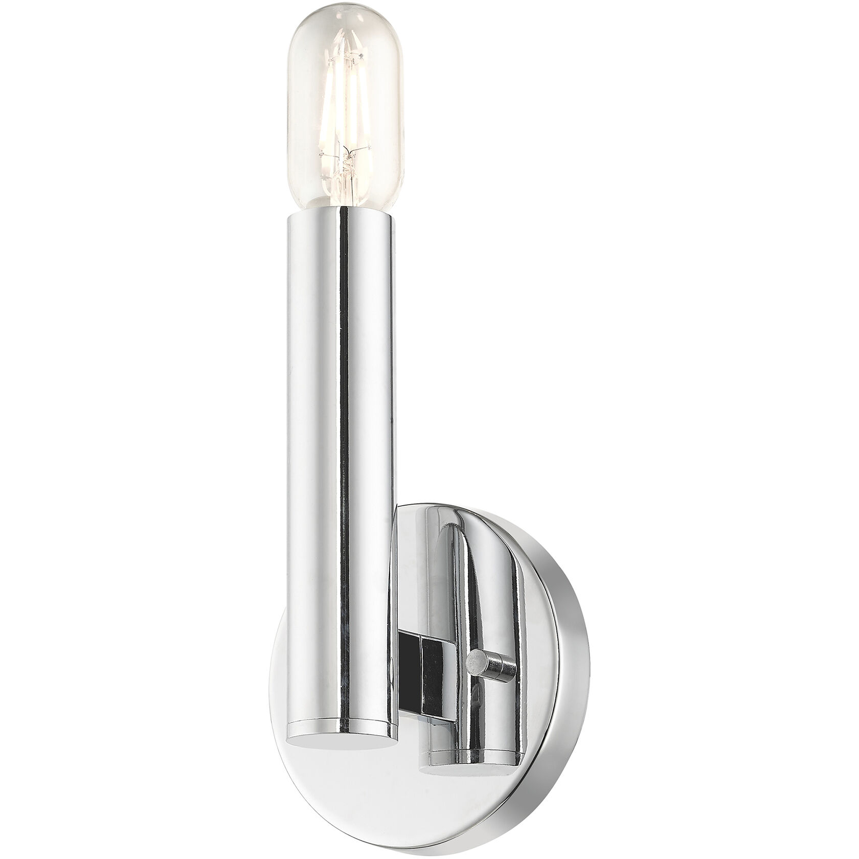 Livex Lighting 51131-05 Copenhagen 1 Light 5.13 inch Polished Chrome ADA  Wall Sconce Wall Light, Single