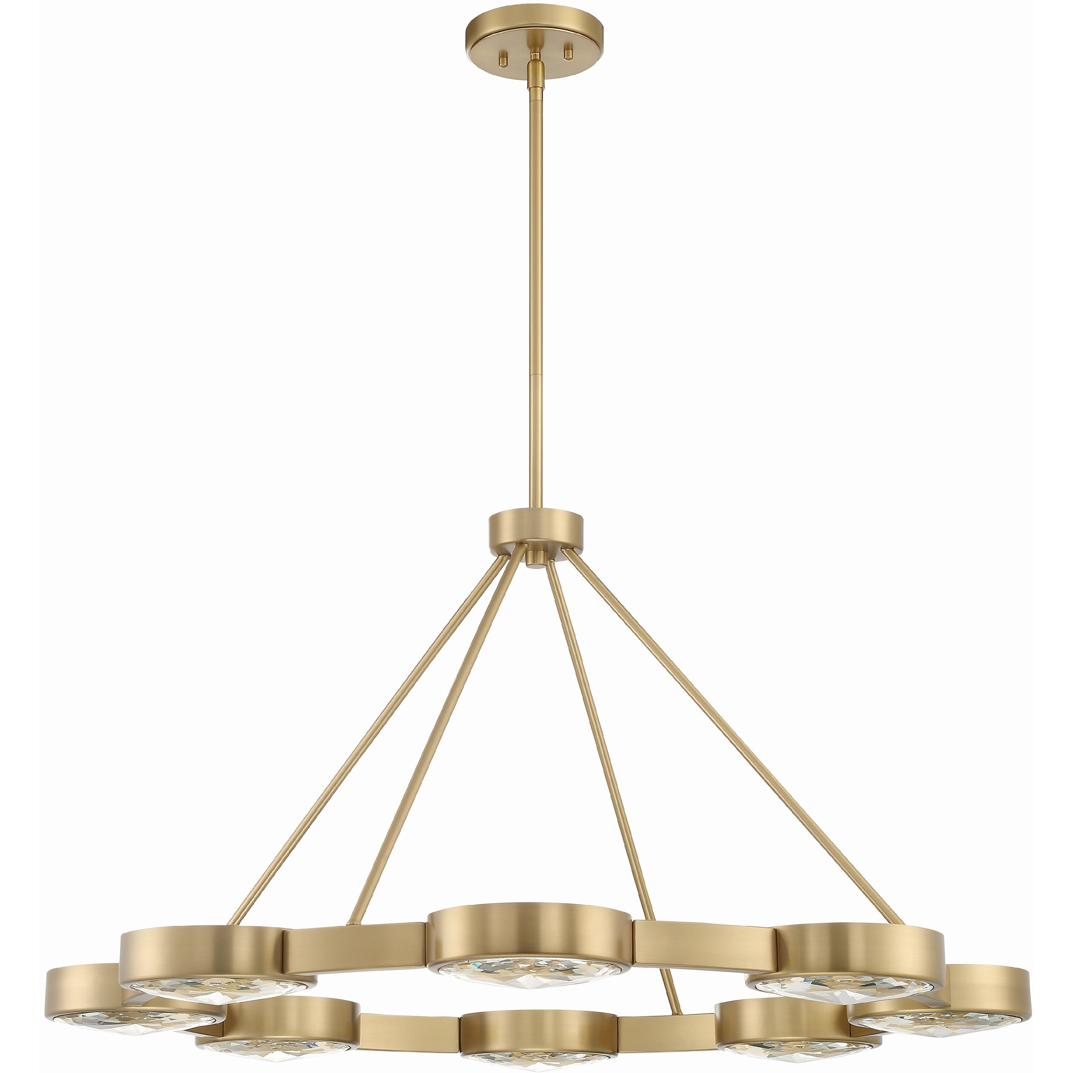 Orson 8 Light 38.5 inch Modern Gold Chandelier Ceiling Light
