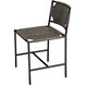 Asher Black and Grey Leather Dining Chair