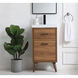 Boise 18 X 18 X 33 inch Walnut Brown and Black Vanity Sink Set