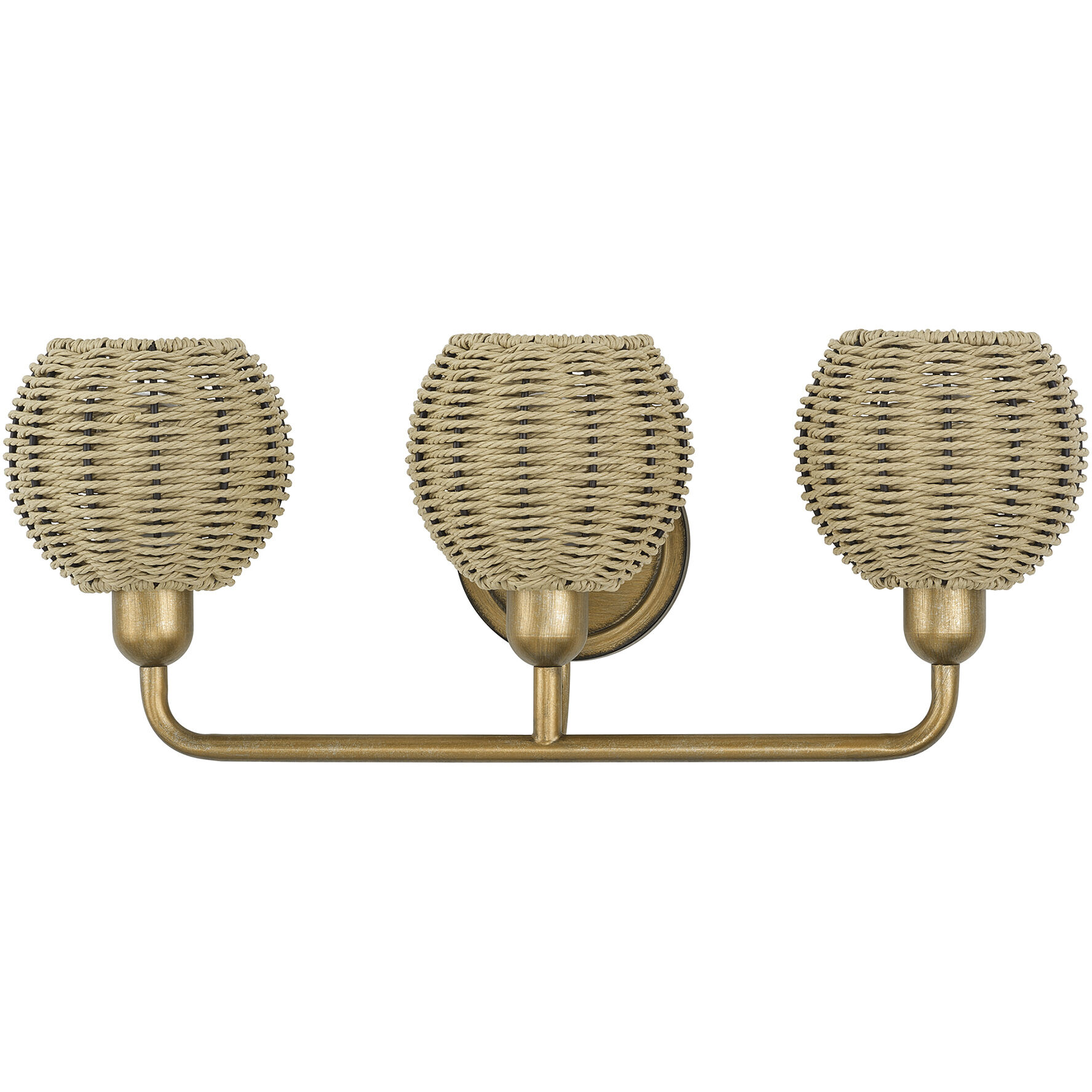 Summervine 3 Light 23.5 inch Antique Gold Leaf Vanity Wall Sconce Wall Light