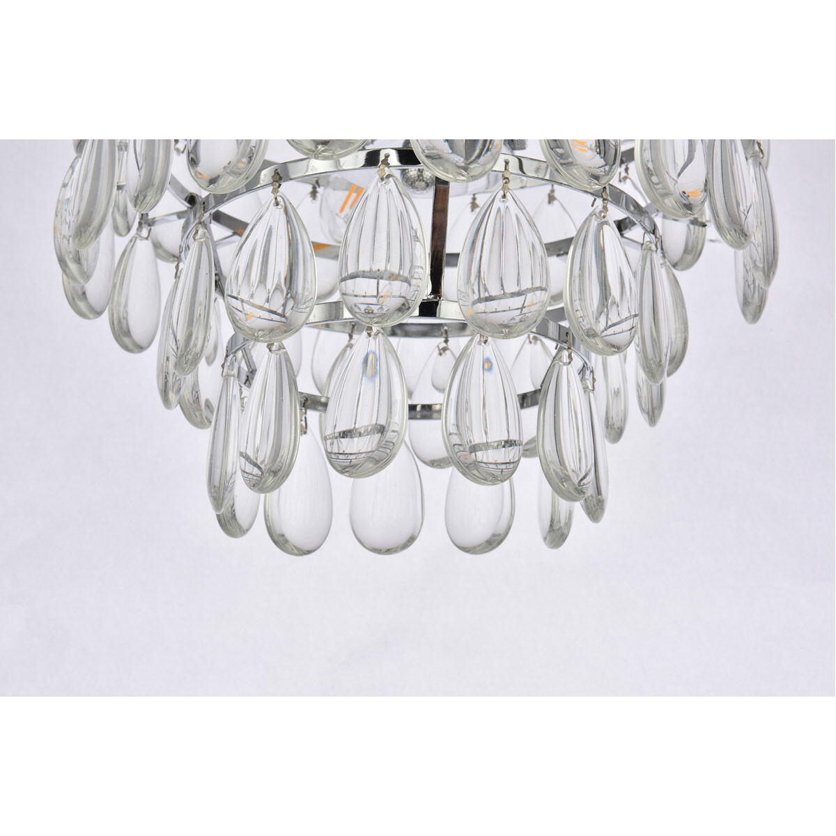 Mila 3 Light 12 inch Chrome Flush Mount Ceiling Light