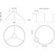Halo LED 52 inch White Pendant Ceiling Light