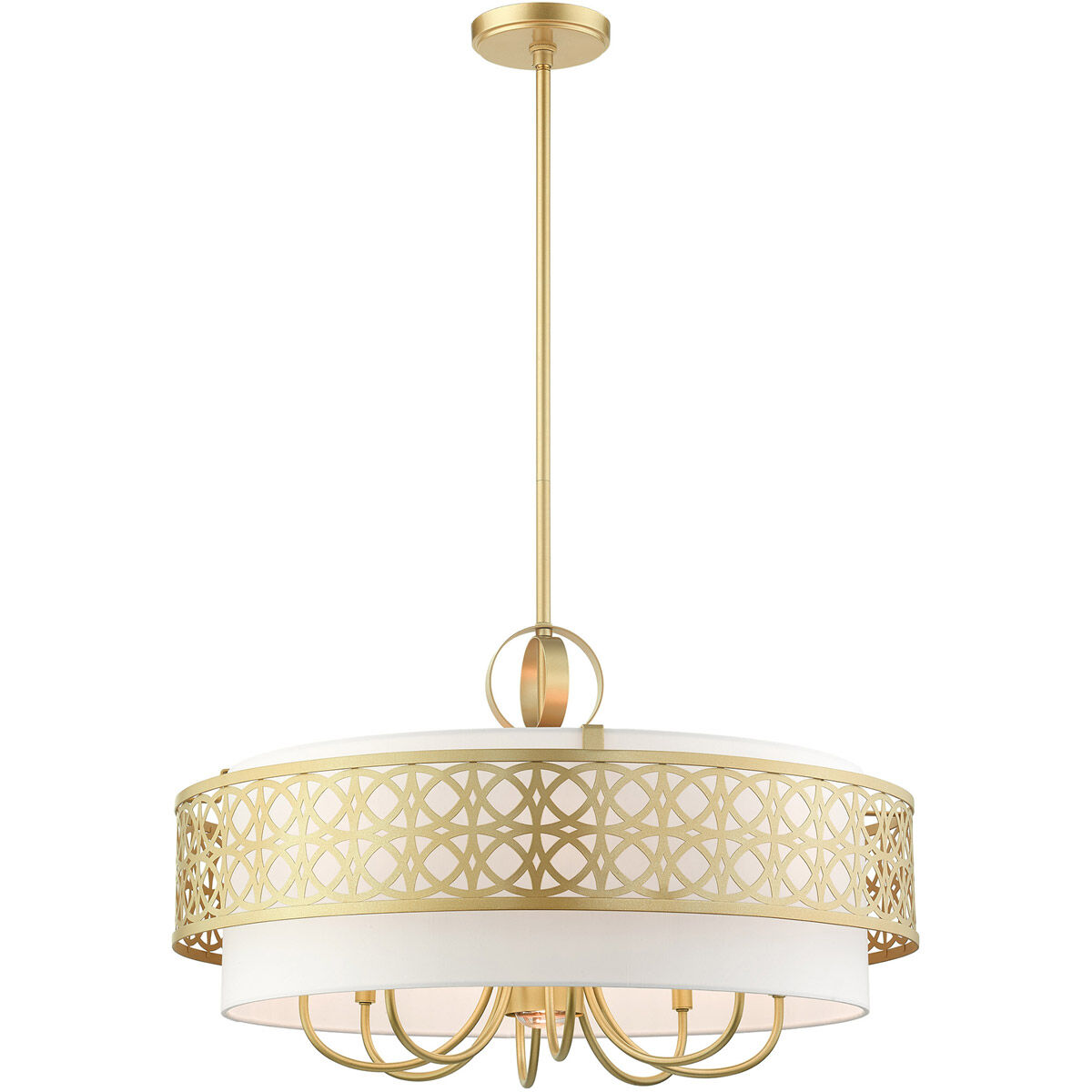 Calinda 9 Light 30 inch Soft Gold Pendant Chandelier Ceiling Light