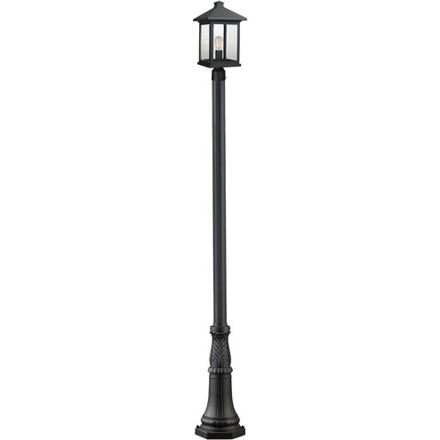Portland 1 Light 112.25 inch Black Outdoor Post Mounted Fixture