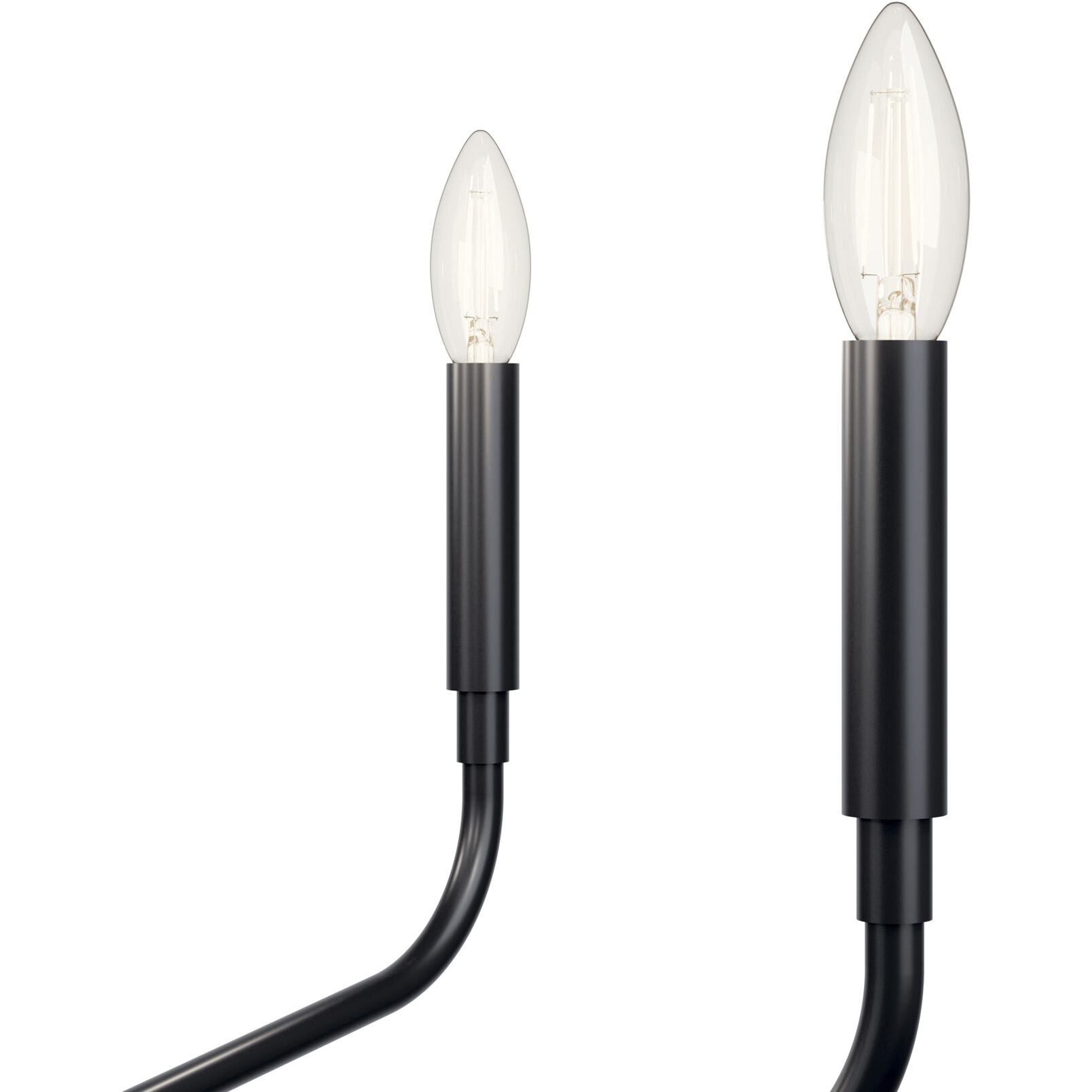 Madden 5 Light Black Chandelier Ceiling Light, 1 Tier Small