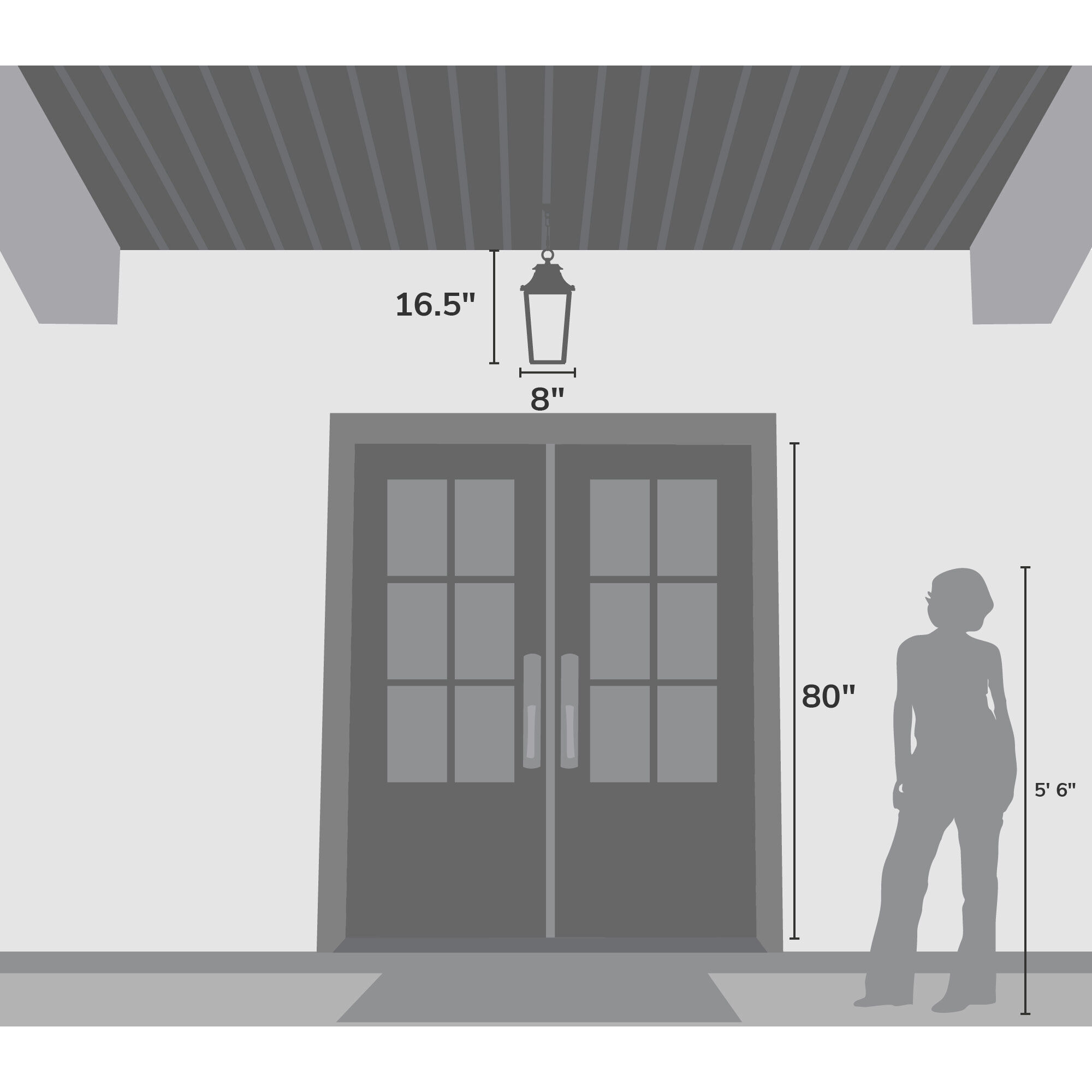 Spring Cove 3 Light 8 inch Matte Bronze Outdoor Pendant, Large