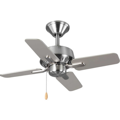 Drift 32 inch Brushed Nickel with Silver/Driftwood Blades Ceiling Fan