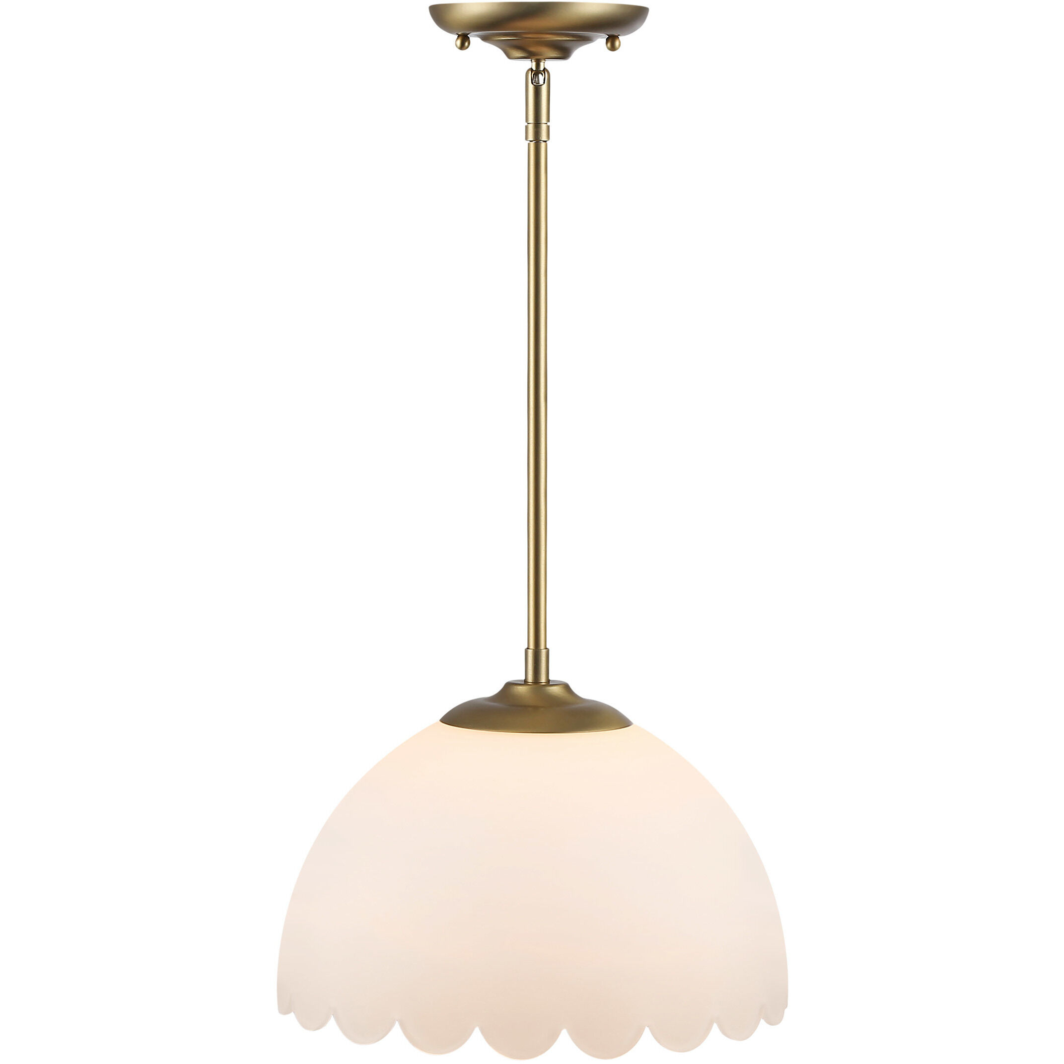 Dorinda Pendant Ceiling Light in Brushed Champagne Brass