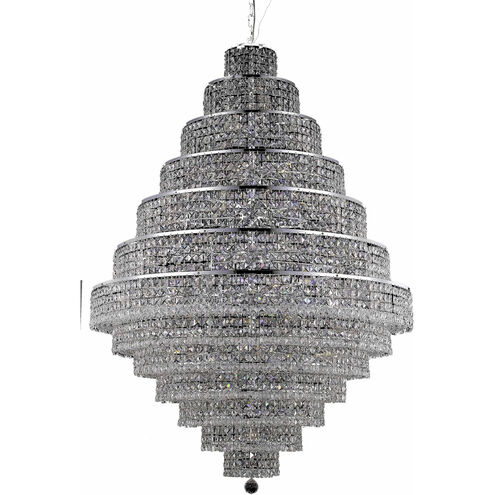 Maxime 38 Light 42 inch Chrome Foyer Ceiling Light in Clear, Royal Cut