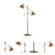 Cupola 59 inch 100.00 watt Brushed Brass Floor Lamp Portable Light