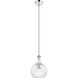 Downtown Urban Astor 1 Light 8 inch Polished Nickel Mini Pendant Ceiling Light in Clear