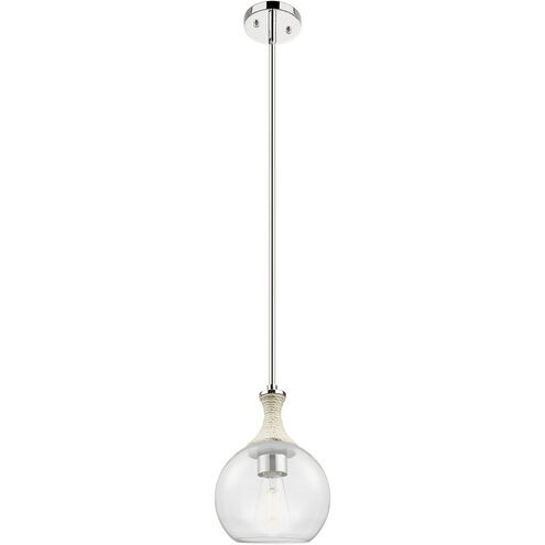 Downtown Urban Astor 1 Light 8 inch Polished Nickel Mini Pendant Ceiling Light in Clear